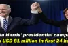 Kamala Harris’ presidential campaign raises USD 81 million in first 24 hours