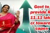 Govt to provide Rs 11.11 lakh cr towards capex, VGF to spur private investment