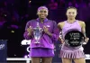 Coco Gauff wins WTA Finals for the first time by rallying to beat Zheng Qinwen