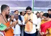 Lokesh lays foundation stone for Padmashali Bhavan in Kolanukonda