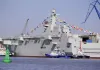 China launches amphibious assault ship that can launch fighter jets