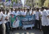 YSRCP stages statewide protests over fee reimbursement, job promises