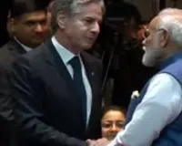 PM Modi interacts with US secretary of State Blinken in Laos