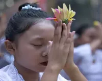 In Bali, young girls dance in traditional Hindu festival threatened by changing times