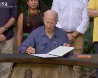 From Amazon rainforest, Biden declares nobody can reverse US progress on clean energy