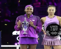 Coco Gauff wins WTA Finals for the first time by rallying to beat Zheng Qinwen