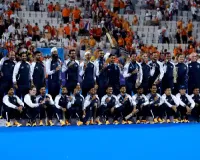 Indian men's hockey team honoured at FIH Congress