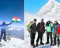 Nalanda’s student Vineel Sagar climbs Mt. Elbrus 