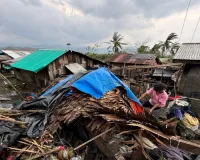 Typhoon floods villages, rips off roofs and damages 2 domestic airports in northern Philippines