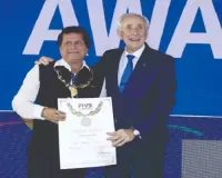 Achyuta Samanta Honoured With FIVB Grand Cross Award