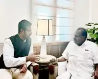 MP Sribharat meets Union Minister Kumar Swamy over Vizag Steel Plant issue 