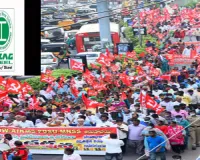 Union leaders stage rally to protest VSP privatisation