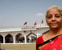 Sitharaman visits Tanot Rai Mata temple in Jaisalmer, interacts with BSF soldiers