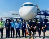 Flight services launched from Rajamahendravaram to New Delhi 