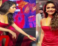 Keerthy Suresh Flaunts Thaali in Red Hot Look!