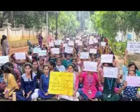 Students Stage Protest Against Renaming of Koti Women's College