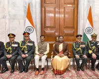 Nepal Army chief honoured by President Murmu