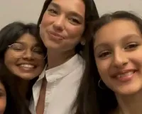 Pic: Mahesh, Sukku & Vamshi’s Daughters with Dua Lipa