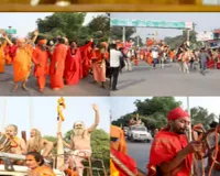 Shri Panch Dashnam Juna Akhara takes out grand procession in UP's Prayagraj