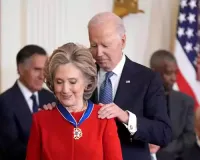 Biden honours Hillary Clinton, George Soros, Lionel Messi with Presidential Medal of Freedom