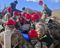 Tents arrive for survivors of earthquake in high-altitude, wintry Tibet that killed 126