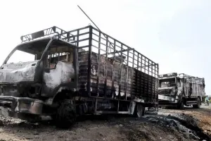 Violent Protest Erupts in Chhattisgarh’s Balodabazar Over Vandalized Satnami Religious Pillar