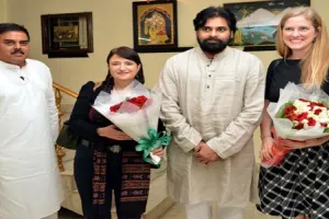 US Consul General Jennifer Larson meets Pawan Kalyan 