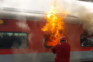 Minor fire in empty train coach at Vizag railway station