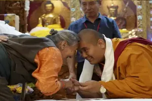 Teenage Buddhist lama celebrates last birthday in US before joining monastery in Himalayas