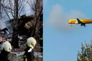 DHL cargo plane crashes into house in Lithuania, killing at least 1