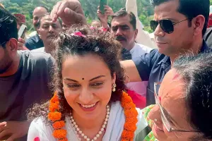 Maharashtra polls: Kangana Ranaut holds roadshow for BJP candidate in Nagpur