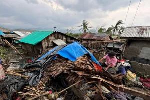 Typhoon floods villages, rips off roofs and damages 2 domestic airports in northern Philippines