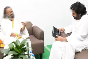 Art of Living founder Ravi Shankar meets Pawan Kalyan 