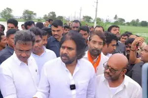 Pawan Kalyan inspects illegal PDS rice transport at Kakinada Port to Africa