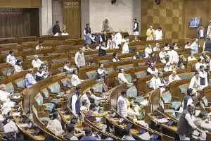 RS proceedings adjourned till 12 noon amid opposition protest over Adani, Sambhal issues