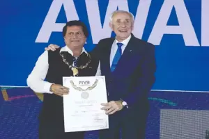 Achyuta Samanta Honoured With FIVB Grand Cross Award