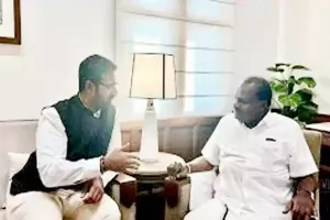 MP Sribharat meets Union Minister Kumar Swamy over Vizag Steel Plant issue 