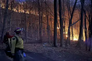 Wildfire threat remains in place for much of US Northeast as dry conditions persist