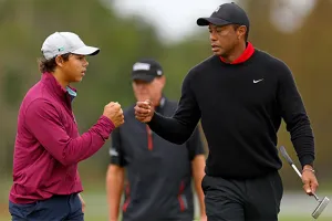 Tiger Woods' immediate goal: Keep his son from beating him in golf for 18 holes