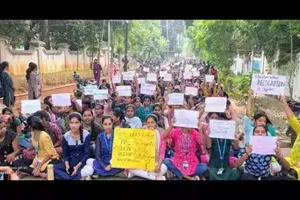 Students Stage Protest Against Renaming of Koti Women's College