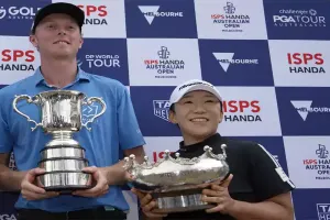 Ryggs Johnston wins Australian Open for first title, Jiyai Shin wins women''s event