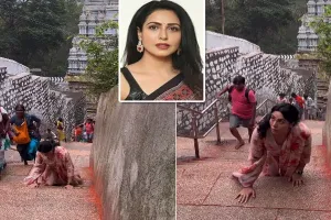 Actress Climbs Tirumala Hills on Her Knees – Viral Video