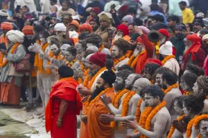 Dip at Sangam, 'yagya', attending to pilgrims: A day inside 'akhadas' at Maha Kumbh