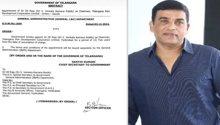 Government Appoints Dil Raju As TFDC Chairman - The Capital